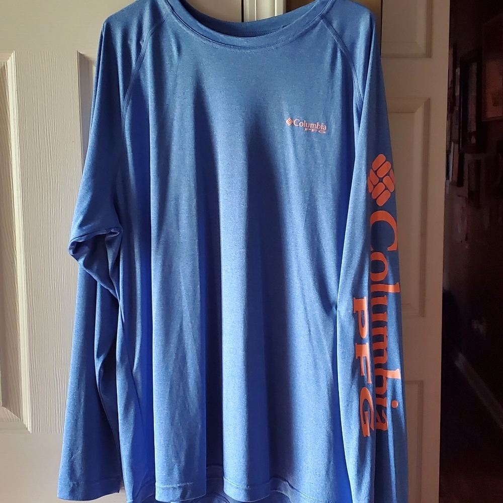 Mens Columbia PFG performance fishing gear shirt